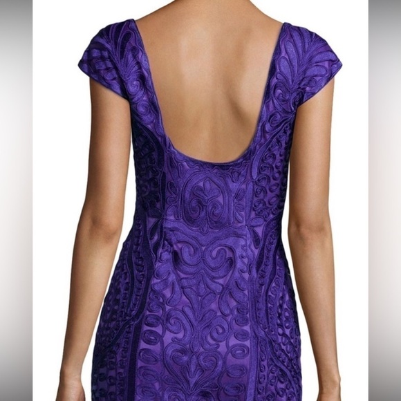 Sue Wong Purple Embroidered Sheath Dress-0 - Picture 12 of 12